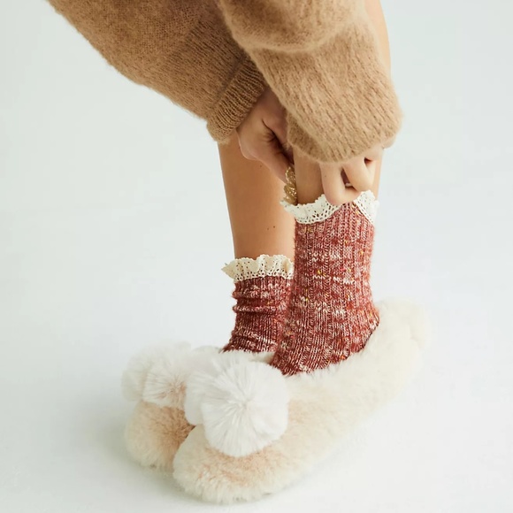 Anthropologie Shoes - Anthropologie House Bunny Furry Slippers (NWOT)